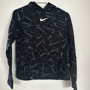 Nike Black and White Geometric Hoodie